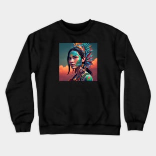 Native Indigenous Art Photorealism Crewneck Sweatshirt